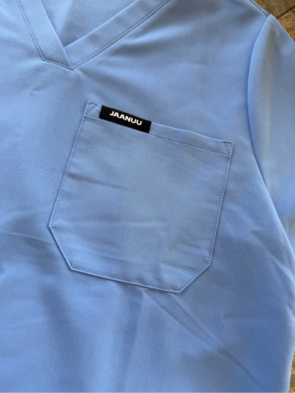 Jaanuu Slim Knit Scrub Top and Joggers Set - Picture 10 of 16